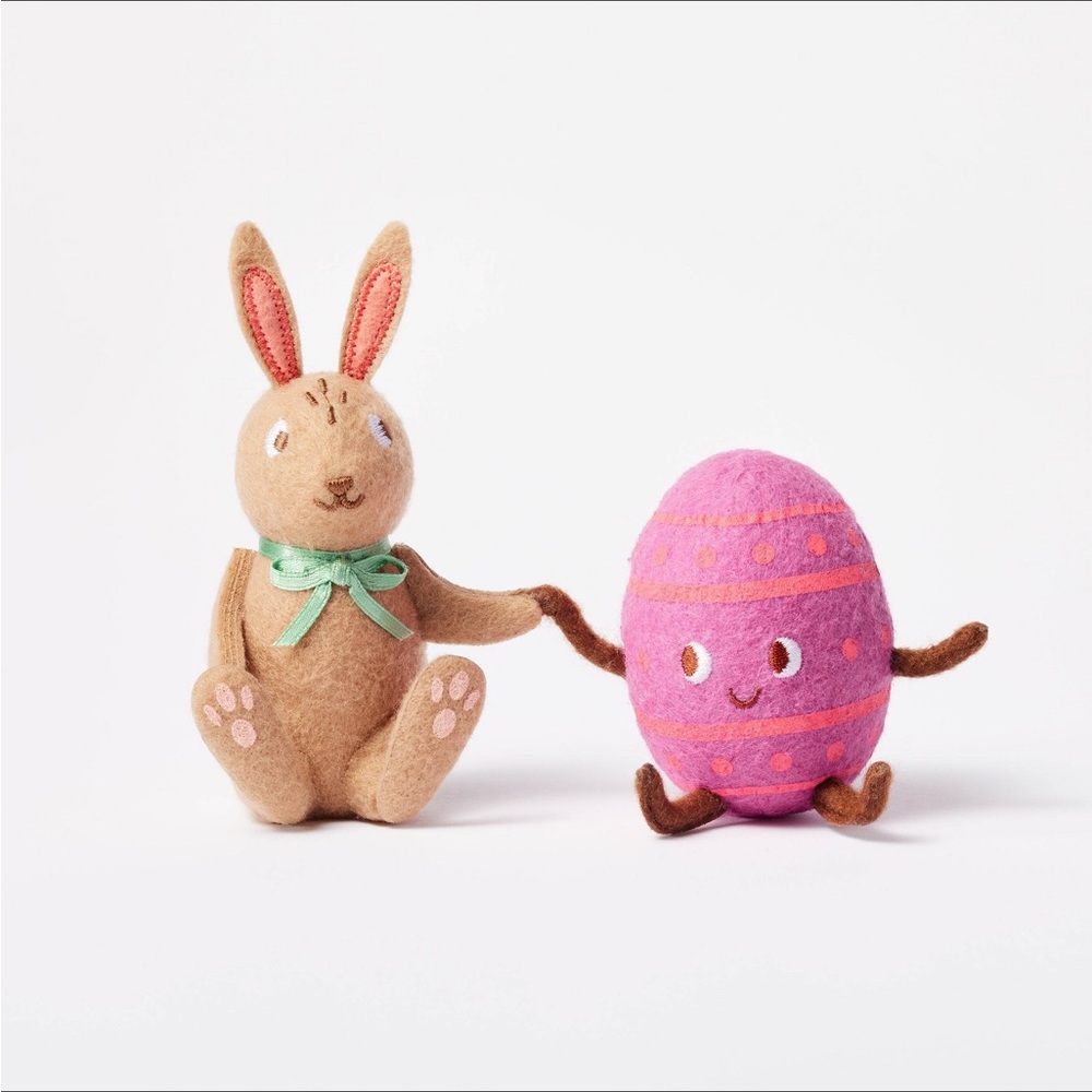 2024 Spritz Easter Duo Felt Bunny And Egg Set